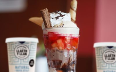 Strawberry Frozen Yogurt Knickerbocker Glory